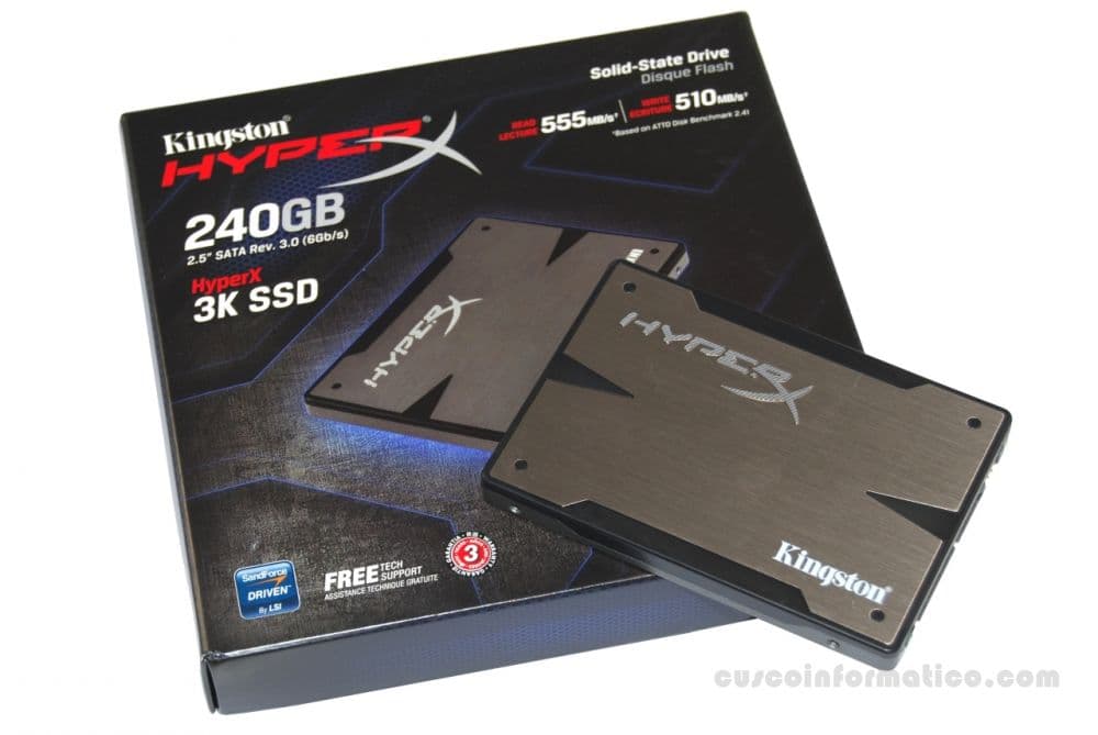 Disco Duro de estado solido 240GB HyperX 3K - 1