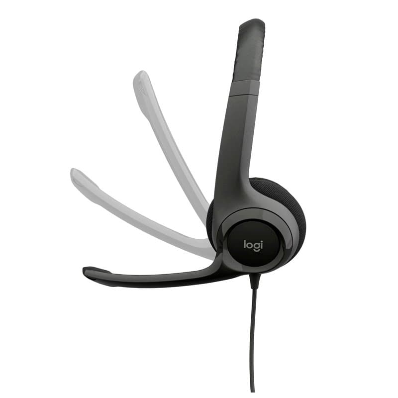 Auriculares Estereo (On-Ear) con microfono Logitech H390, Interfaz USB-A, Color negro - 2