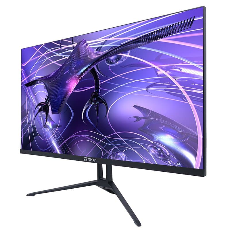 Monitor plano TEROS TE-2417S, 23.8" FHD IPS, 144Hz, 1ms, HDMI, DP, Audio out, Parlantes - 1