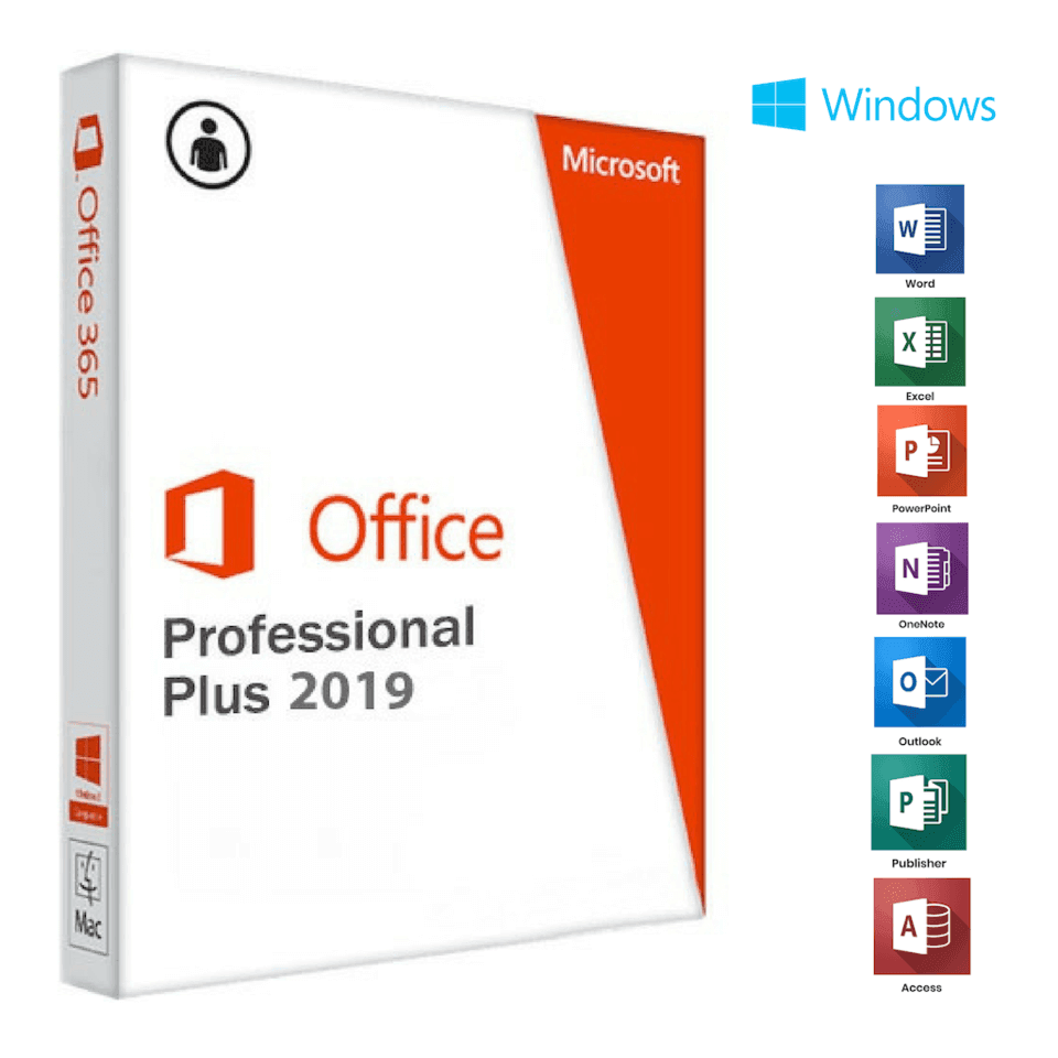 Microsoft Office professional plus 2019, 1PC, licencia original - 1