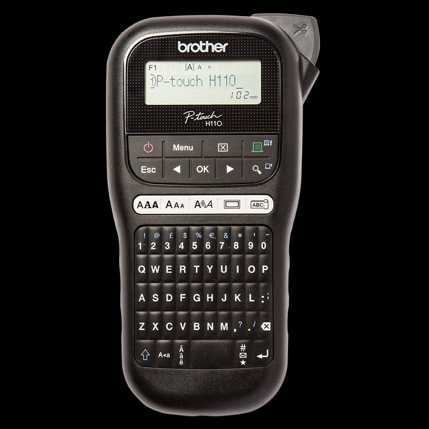 Rotuladora portatil Brother PT-H110BK , incluye cinta TZE231 - 1