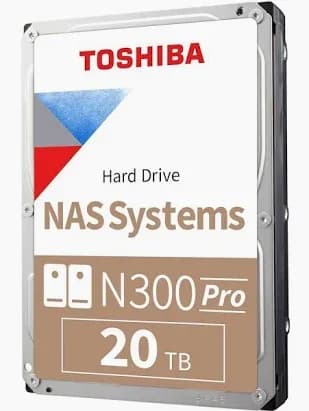 Disco duro HDD TOSHIBA N300 PRO 20TB NAS - 1