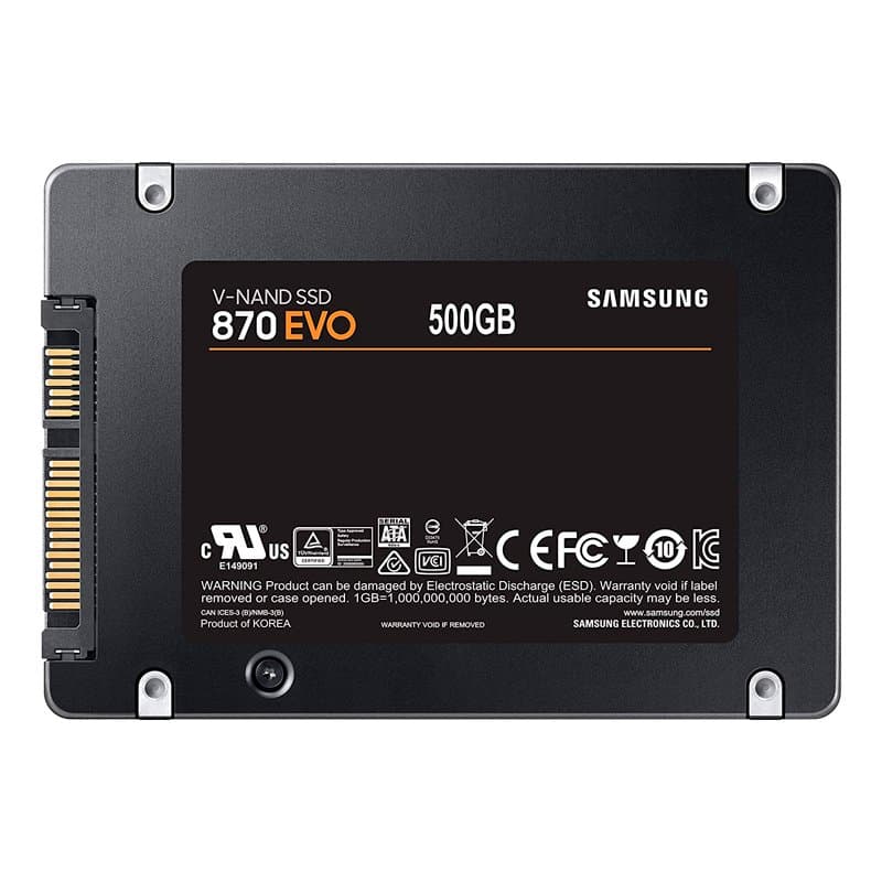 Unidad en estado solido SSD Samsung 870 EVO 500GB, 2.5", SATA 6Gb/s - 2