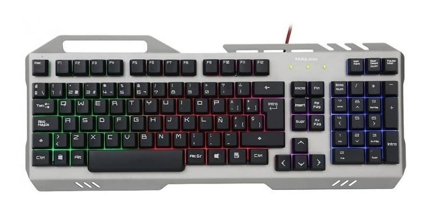 TECLADO HALION GAMER STEEL HA-K938 USB - RGB Metálico - 1
