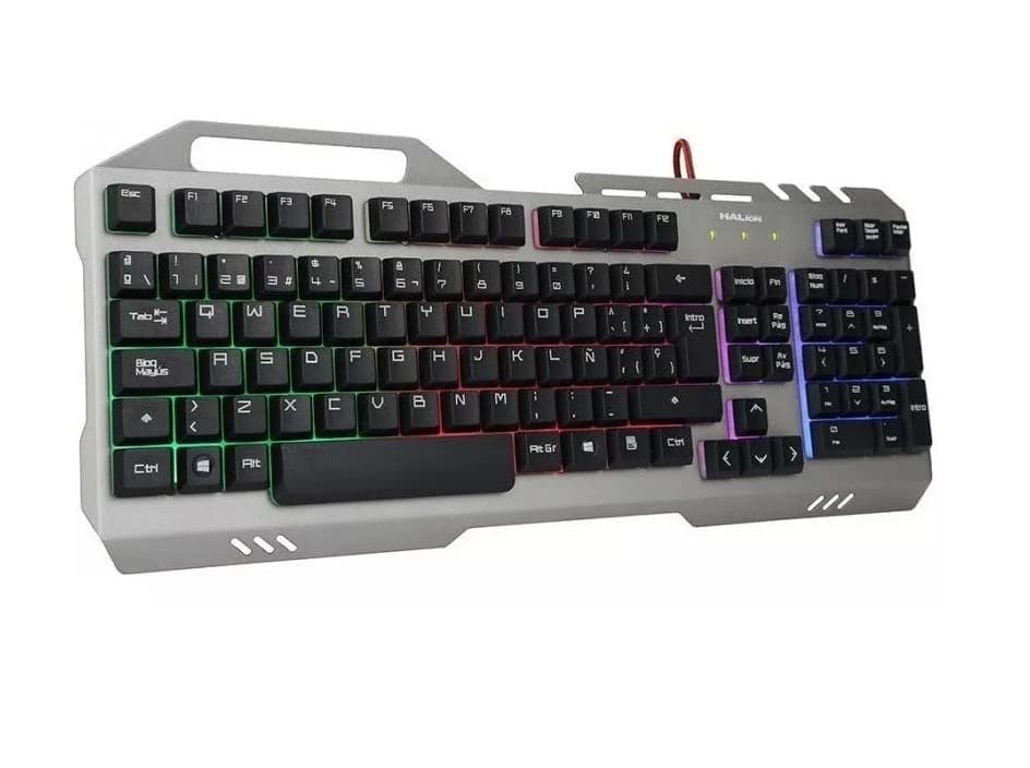 TECLADO HALION GAMER STEEL HA-K938 USB - RGB Metálico - 3