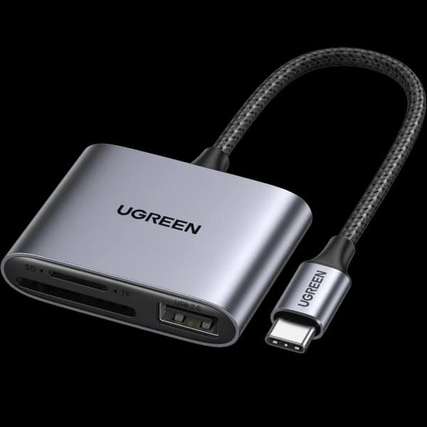 Lector de tarjetas SD Ugreen 3 en 1 USB C - 1