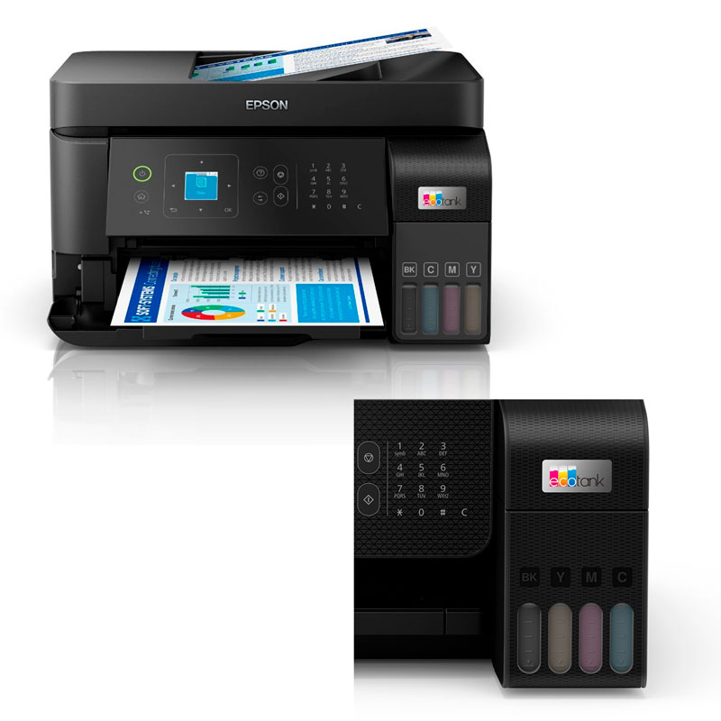 Impresora Multifuncional Epson L5590, bandeja ADF, WIFI, LAN, full color