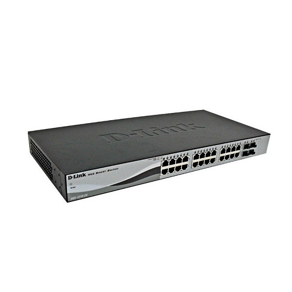 Switch web smart DGS-1210-28 24 puertos RJ45 LAN GbE, 4 puertos SFP