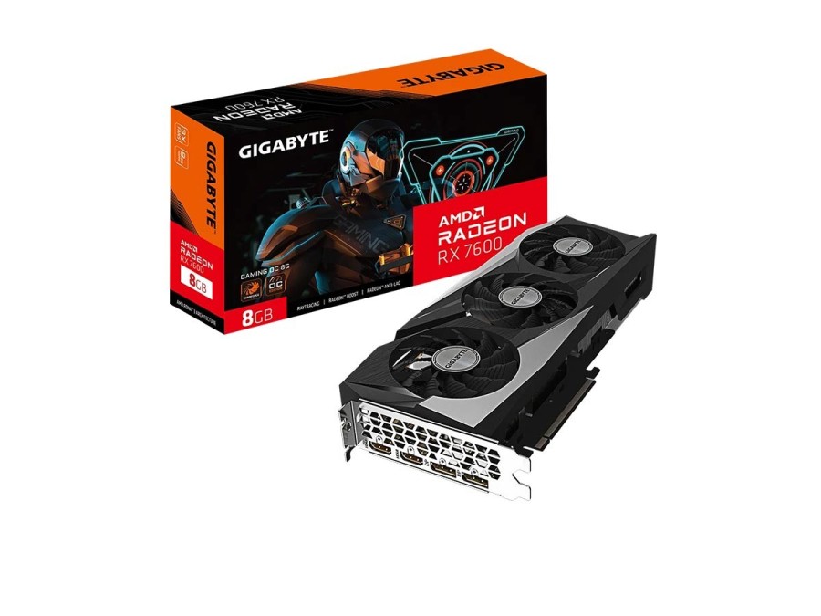 Tarjeta de video Gigabyte Radeon RX 7600 GAMING OC 8G, 8 GB GDDR6, PCI-e 4.0