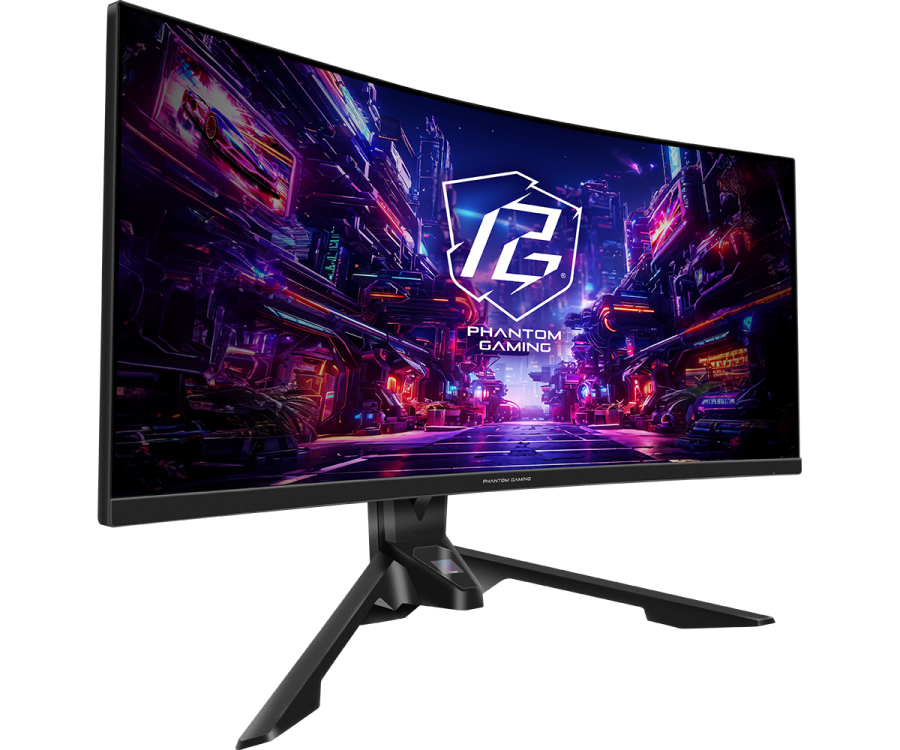 Monitor ASRock PG34QRT3A 34",  WQHD CURVED 180HZ, Curvo 1500R, 1 ms, VA,  antirreflejo