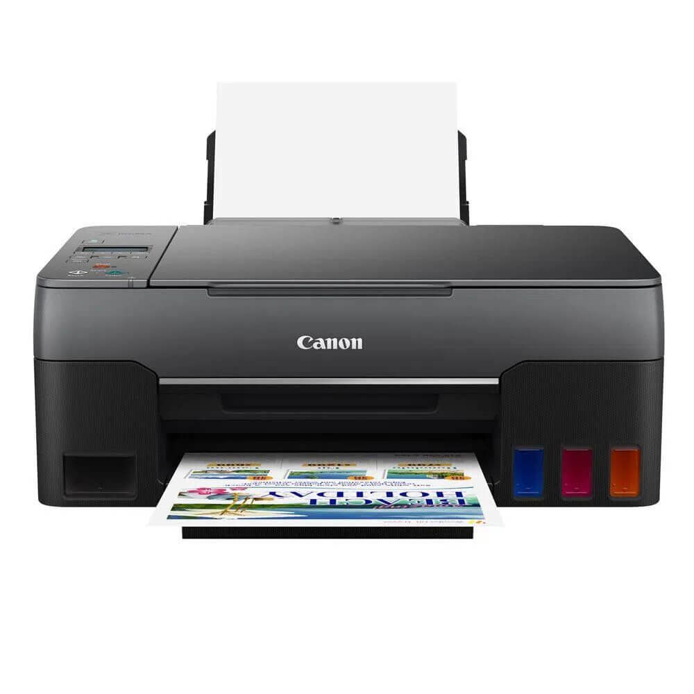 Impresora multifuncional Canon G2160, imprime, escanea, copia, conexion USB,  sistema de tinta original