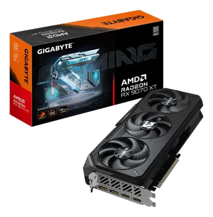 Tarjeta de video Gigabyte Radeon RX 9070 XT GAMING OC 16G, 16 GB GDDR6, PCI-E 5.0