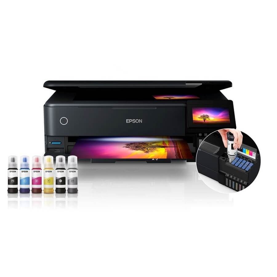 Impresora Multifuncional Epson EcoTank L8180, Fotografico A3+,  imprime/escanea/copia, conexion WIFI/LAN/USB