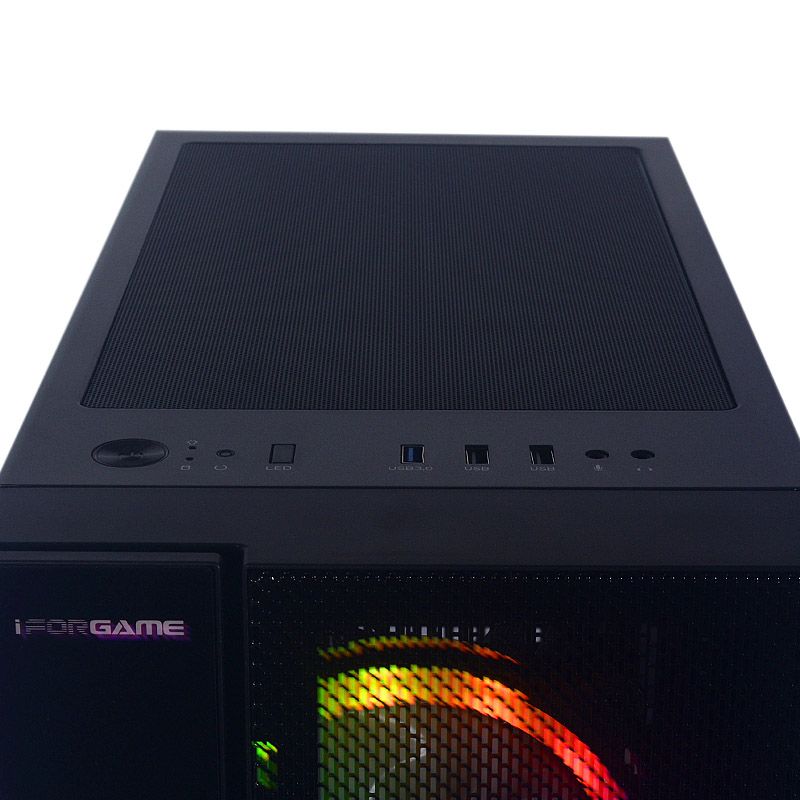 CASE GAMER IFORGAME J04, C/FUENTE 600W, MICRO ATX, ATX, USB 2.0, USB 3.0, Audio HD