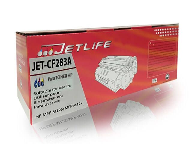 Toner Jetlife CF283A compatible para HP 283A