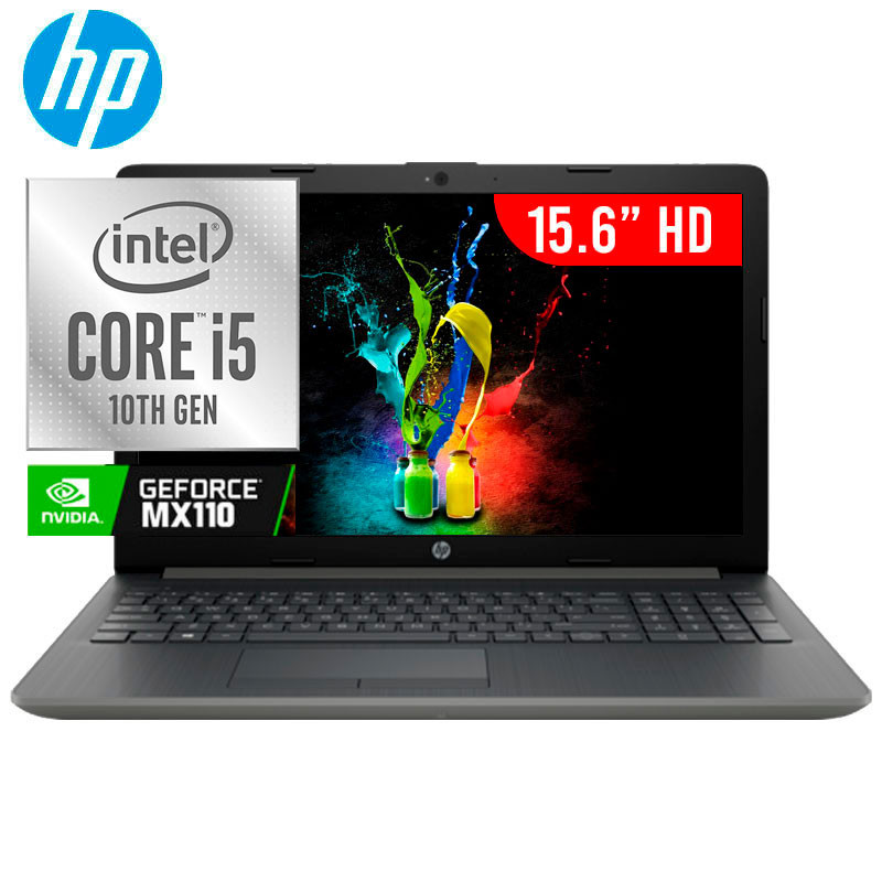 Laptop HP 15-da2185nia Pantalla 15.6" Intel core i5-10210U Memoria Ram 8GB, Disco Duro 1TB, Video Mx110 2GB.