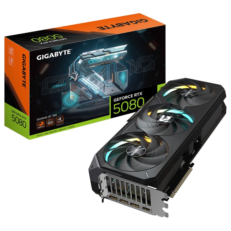 GIGABYTE Tarjeta de video GIGABYTE GeForce RTX 5080 GAMING OC 16G, 16 GB GDDR7, PCIe Gen 5.0