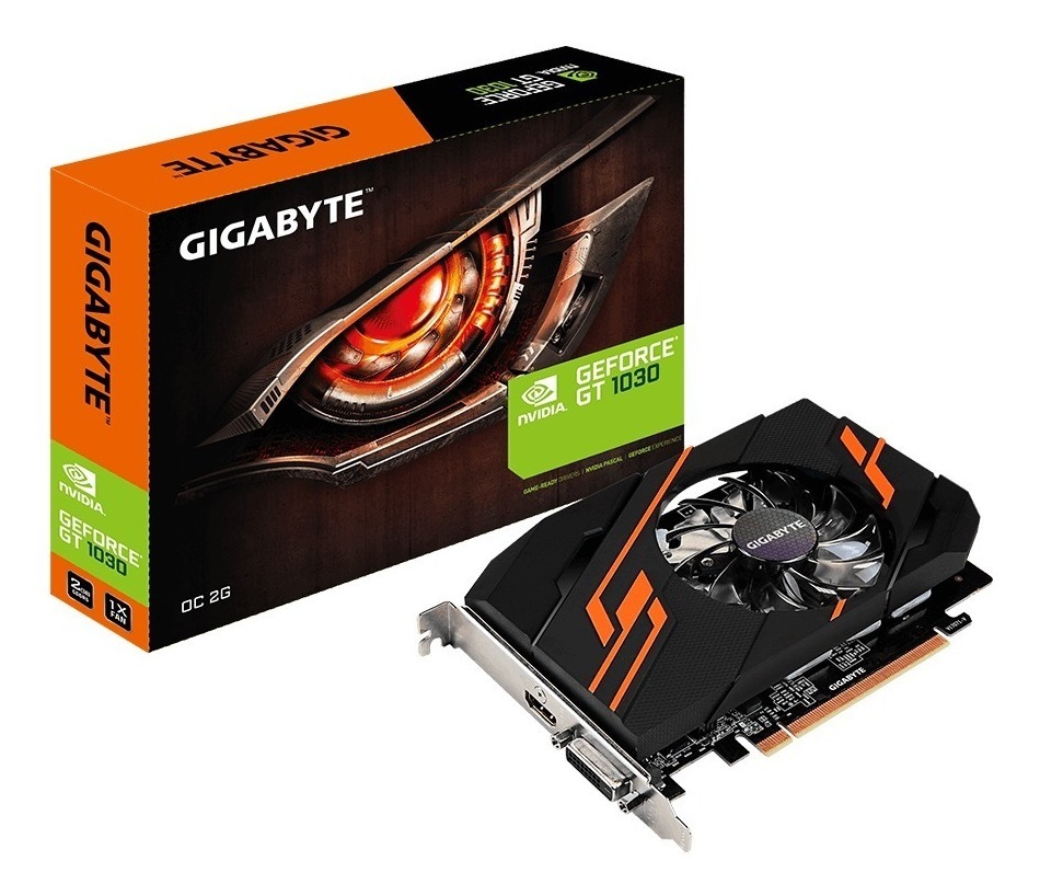 Tarjeta de video Gigabyte Nvidia GeForce GT 1030, 2GB GDDR5 64-bit, PCI-e x16