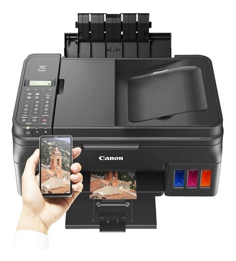Impresora Multifuncional Canon G4111, doble bandeja, Wifi, Fax