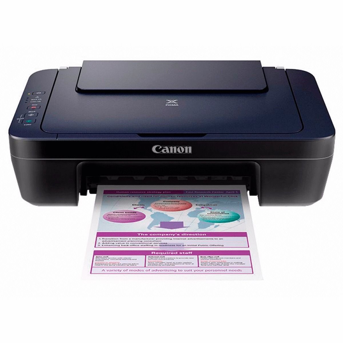 Impresora multifuncional Canon E402 imprime, escanea y copia, conexión USB