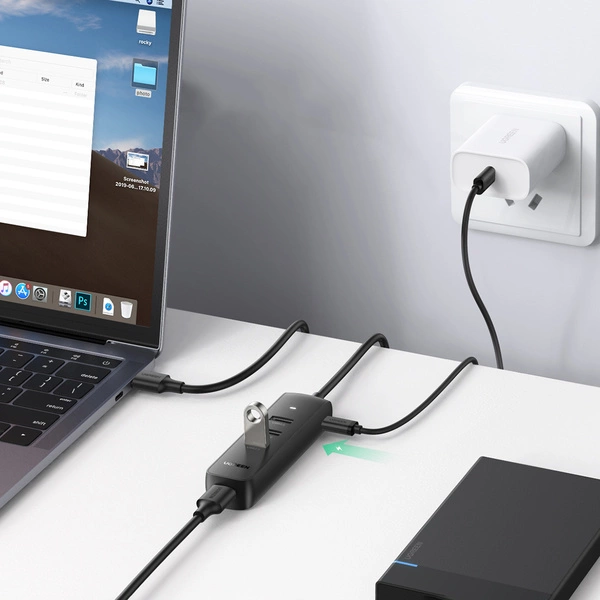 UGREEN ADAPTADOR HUB 4en1 USB - 4x USB Tipo A 3.0