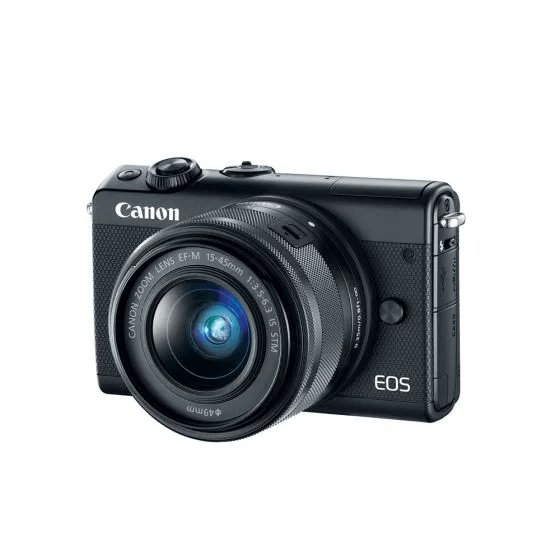 Camara fotografica Canon EOS M100, 24.2MPx,  pantalla LCD 3", video Full HD