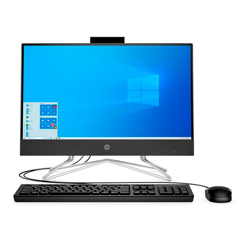 Computadora todo en uno HP, Pantalla 21.5", Ryzen 3-3250U, RAM 4GB, disco duro 1TB HDD SATA, grabador DVD