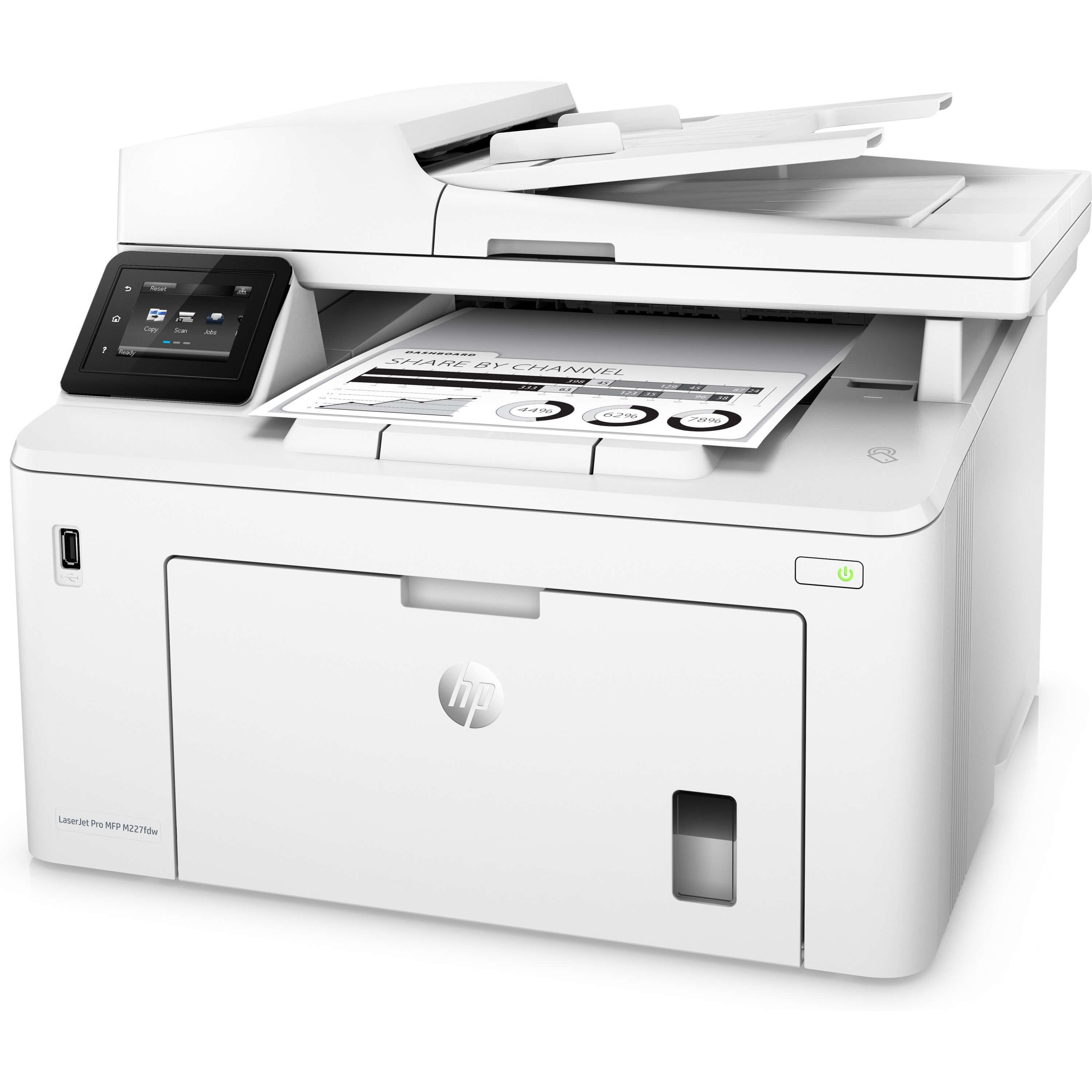 Impresora Láser Multifunción HP LaserJet Pro M227fdw Inalámbrico - Monocromo - Copiadora/Fax/Impresora/Escáner