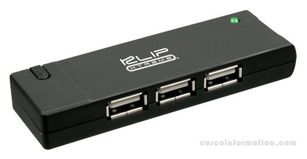 HUB USB 2.0 de 4 puertos Klip Xtreme