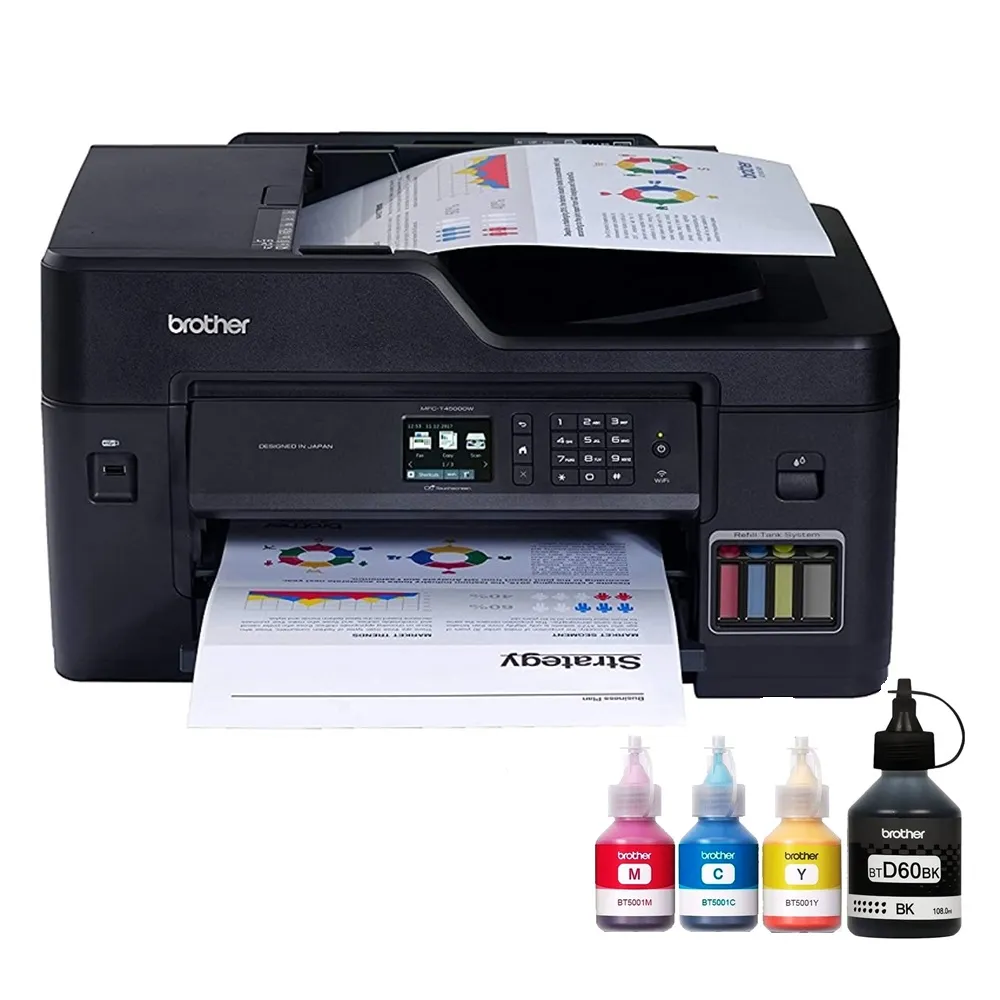 Impresora de inyección de tinta multifunción Brother MFC-T4500DW, A3+, dúplex, WIFI, LAN