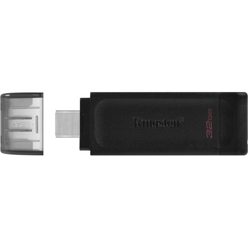 Memoria Flash USB Kingston DataTraveler 70, 64GB, USB-C 3.2 Gen1, presentación en colgador