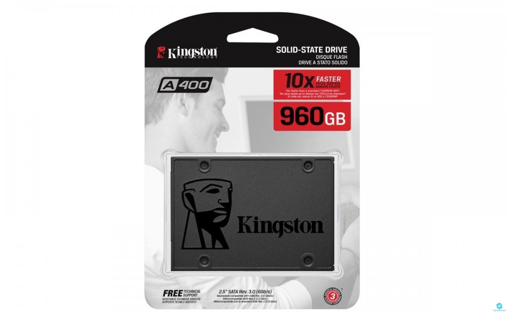 Disco solido Kingston A400, 960GB, SATA