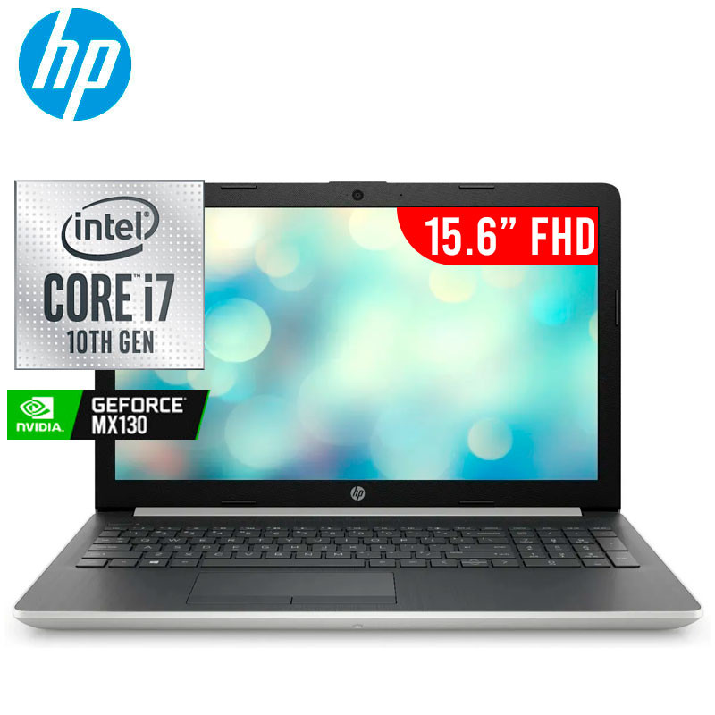 Laptop HP 15-da2211nia Pantalla 15.6" Intel core i7-10510U Memoria ram 8GB Disco Duro 1TB  Video Mx130 4GB
