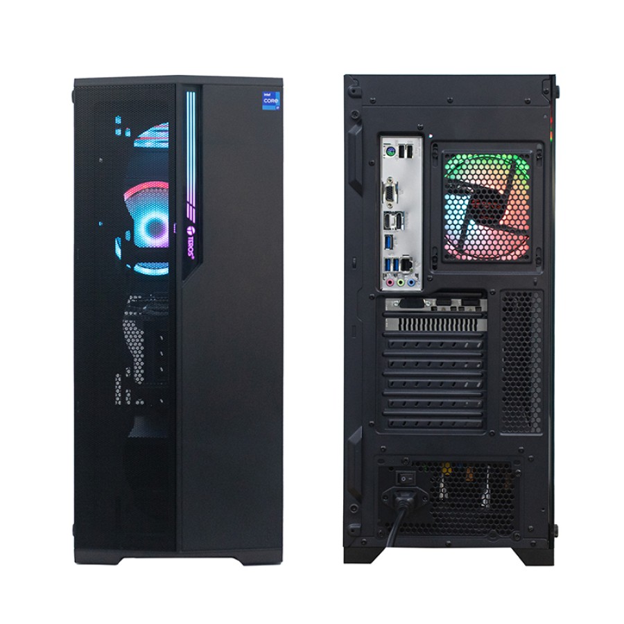 PC TEROS TE-9000G Core i7 14700F 2.1/5.4GHz 16GB DDR5-5600, 1TB SSD, RTX3050 8GB Ubuntu, negro