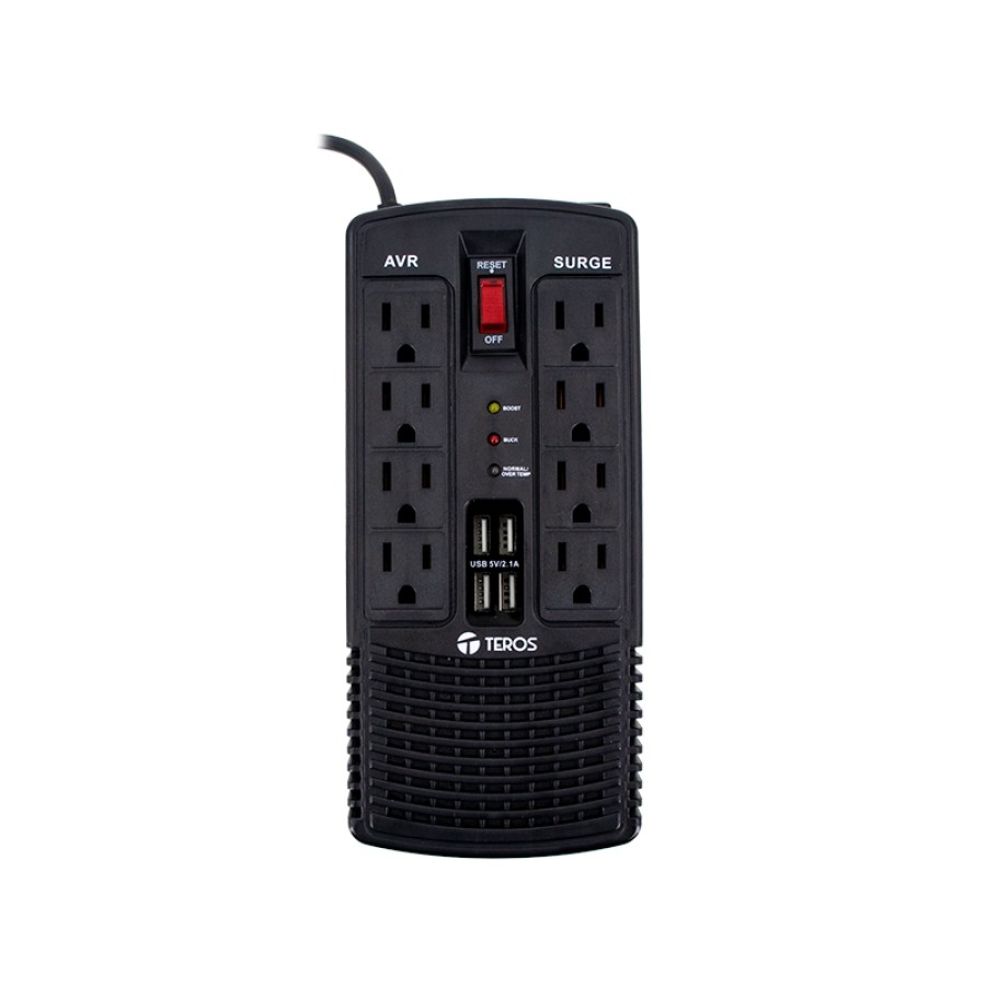 estabilizador-de-tension-teros-te-7180n-–-1200va-con-4-puertos-usb-y-proteccion-inteligente