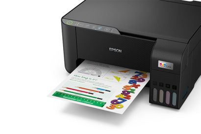 Impresora Multifuncional Epson L3250, USB, WIFI, Imprime, escanea, copia, sistema de tinta continuo