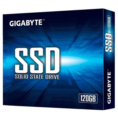 Disco de estado solido Gigabyte 120GB, formato 2.5", interfaz SATA III