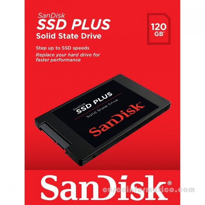 Disco de estado solido SanDisk plus SSD 120GB